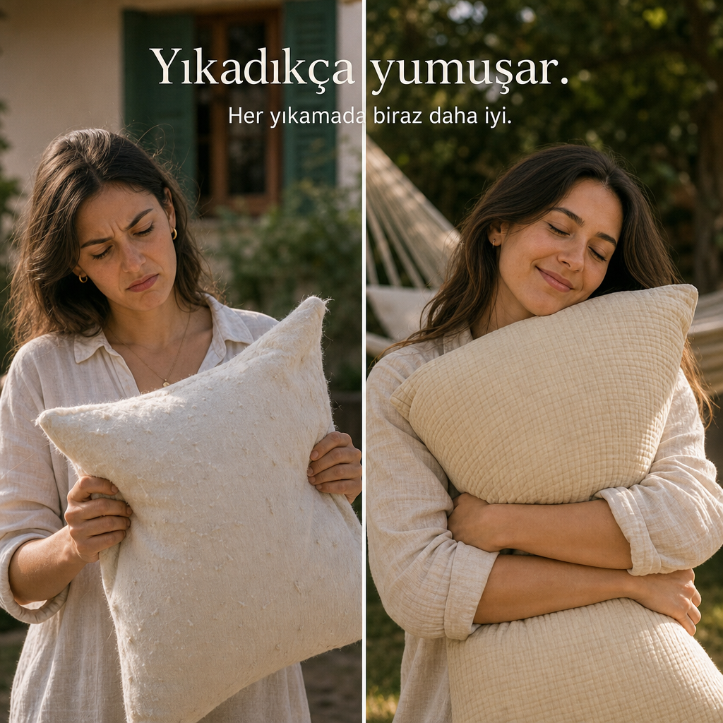 Müslin yastık kılıfı (2 adet)
